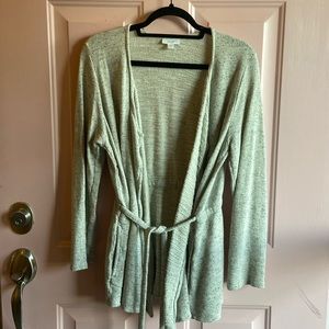 Cardigan light grey with grey flecks